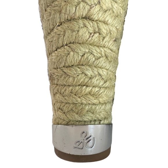 EUC Sam Edelman Black Suede Wedge Sandals Sz 8.5 M - Picture 5 of 8